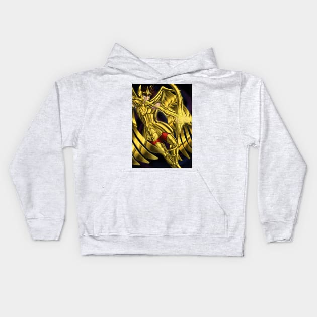 Sagittarius Aiolos Kids Hoodie by gagimas